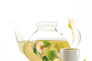 品尝香气扑鼻的花茶