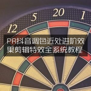抖音PR调色与近景进阶特效剪辑全教程