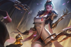 lol英雄联盟痛苦之拥 绯金魅影 伊芙琳4k游戏壁纸