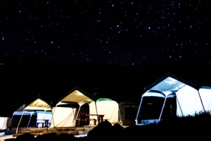 星空帐篷banner背景