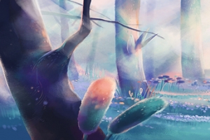 奇幻森林背景