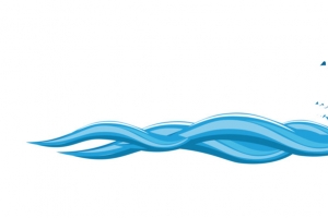 矢量手绘矢量海浪