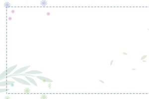绿色清新植物花纹电商banner