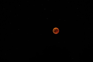 满月 红月 日食 星空 夜间 4k壁纸 3840x2160