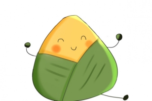 五月端午节手绘动漫卡通可爱粽子