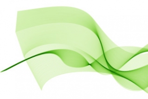 绿色彩带装饰图案素材