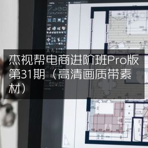 杰视帮电商进阶班Pro版31期，高清素材版