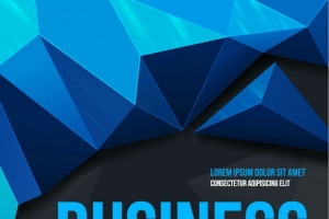 创意元素简约几何形状字体效果BUSINESS