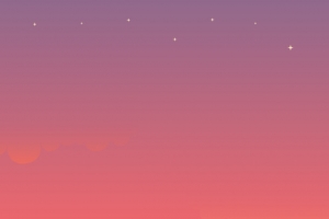 红色星空夕阳云彩