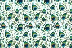 矢量孔雀羽毛底纹