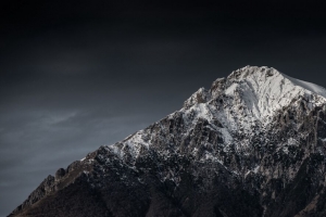 山 峰 雪 夜 意大利 4k壁纸 3840x2160