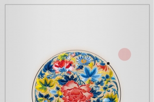 刺绣文化海报背景素材
