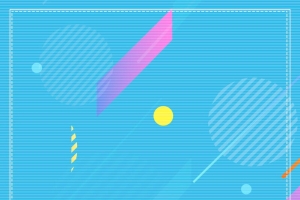 孟菲斯不规则几何图形海报