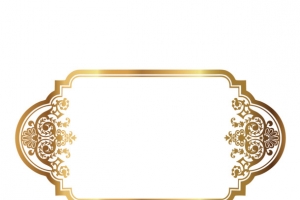 精美金色花纹边框