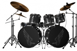 架子鼓乐器鼓节奏高清PNG透明免扣设计素材免费下载