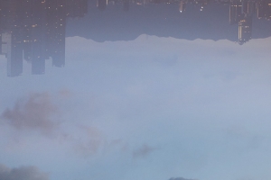 现代城市背景缩影