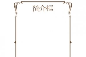 简洁简介框