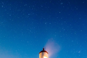 灯塔星空4k手机壁纸