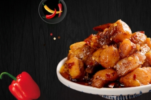 香辣蚕豆简约辣椒黑色banner