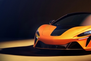 迈凯轮Mcl39橙色跑车3440x1440带鱼屏壁纸