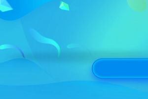 炫酷蓝绿渐变电商banner
