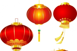 春节灯笼素材  中国风红色灯笼