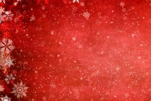 红色复古圣诞雪花banner