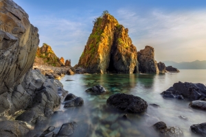 越南芽富湾风景4k壁纸