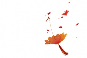 古风中秋美丽荷花灯素材