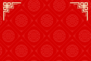 简约中国风红色PSD分层H5