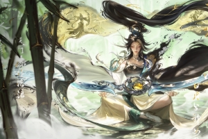 王者荣耀伽罗沧流箭8k超清全面屏车机壁纸8120x4134免费下载