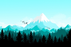 森林山地风景4k壁纸