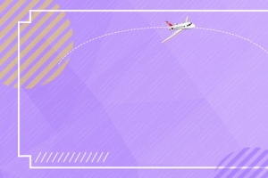 旅游 出行 banner 紫色