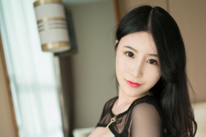 谢芷馨Sindy黑色裙子性感美女模特4k壁纸
