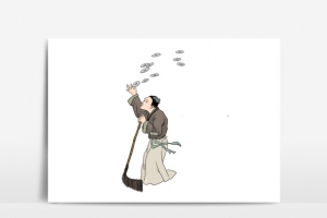 淡彩颜色清明时节扫墓