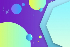 简约线条创意紫色banner