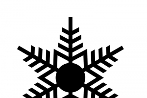 手绘卡通雪花