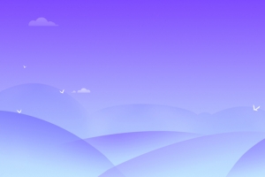 蓝色立体风景插画海报banner
