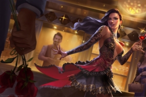 Smite神之浩劫 性感美女 舞会 4k游戏壁纸