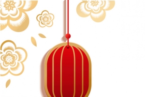 春节年味传统节日灯笼祥云