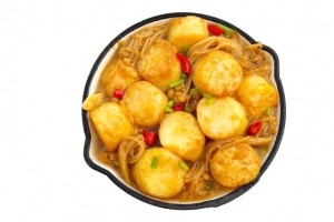 金针菇日本豆腐 小炒菜