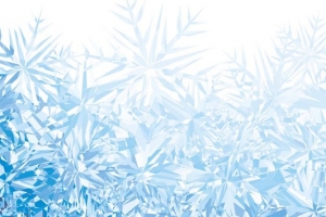 蓝色雪花背景
