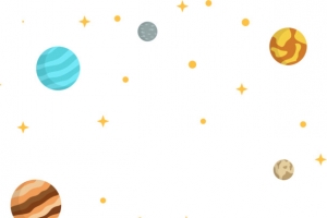 多彩卡通宇宙星球