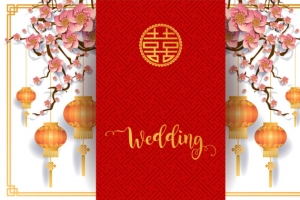 矢量花朵装饰灯笼元素图