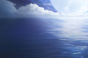 王者荣耀幻海映月唯美海报 5120x1440超宽屏高清双屏游戏壁纸免费下载