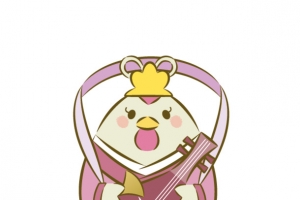 卡通小鸡嫦娥