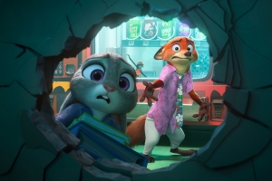 疯狂动物城2兔子朱迪墙破洞车机3k超清全面屏3200x2000高清壁纸免费下载