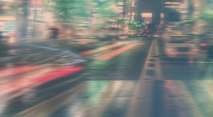 欧式马路车辆街景banner