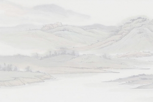 古典山水唯美背景banner