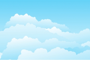 淘宝蓝色扁平化天空背景